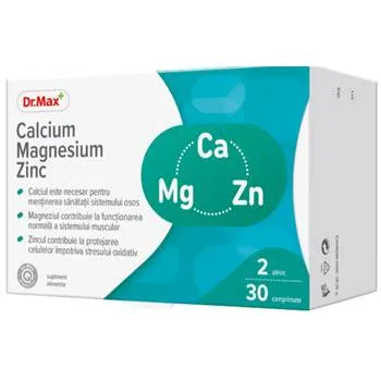 Dr.Max Calciu magneziu zinc, 30 comprimate