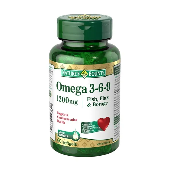 Omega 3-6-9, 60 capsule, Nature’s Bounty Walmark