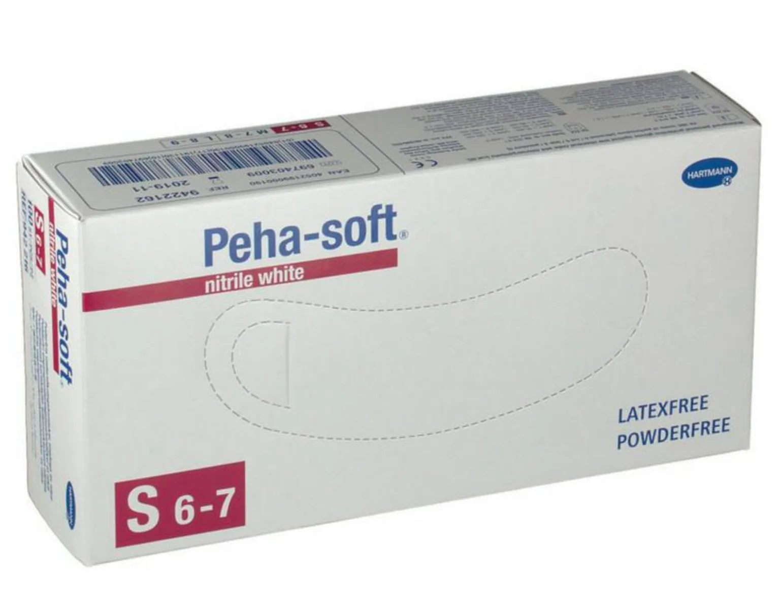 Hartmann peha-soft Manusi Nitrile Albe S Nepudrate x 100 de bucati