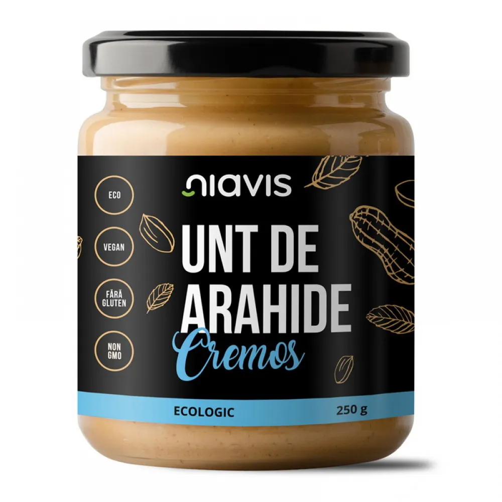 Unt de arahide cremos ecologic/BIO (250 grame), Niavis