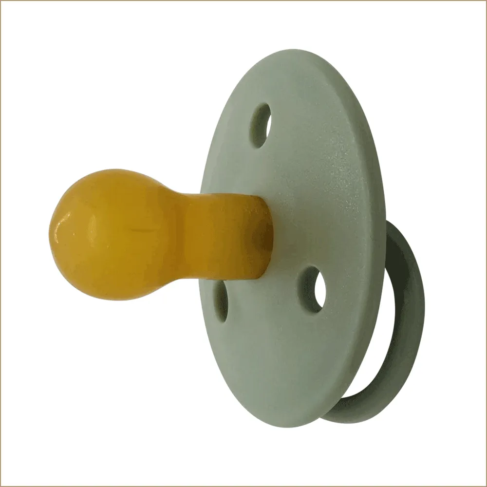 Suzeta din latex 0+ luni green, 2 bucati, Mininor