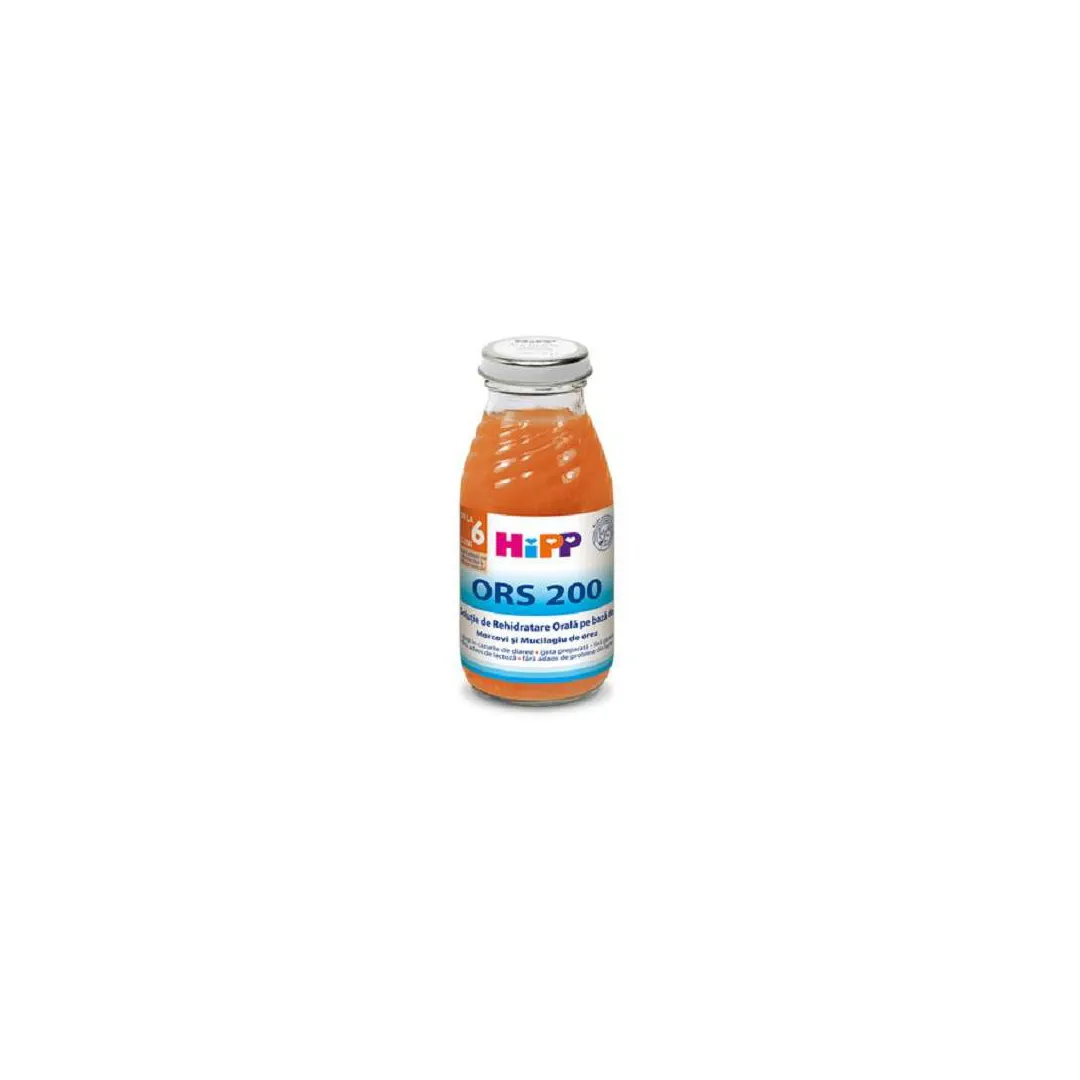 Bautura impotriva diareei cu morcov si orez ORS 200, +6 luni, 200 ml, Hipp