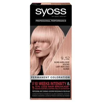 Vopsea pemanenta Color Baseline 9-52 Blond Auriu Rose Deschis, 115ml, Syoss