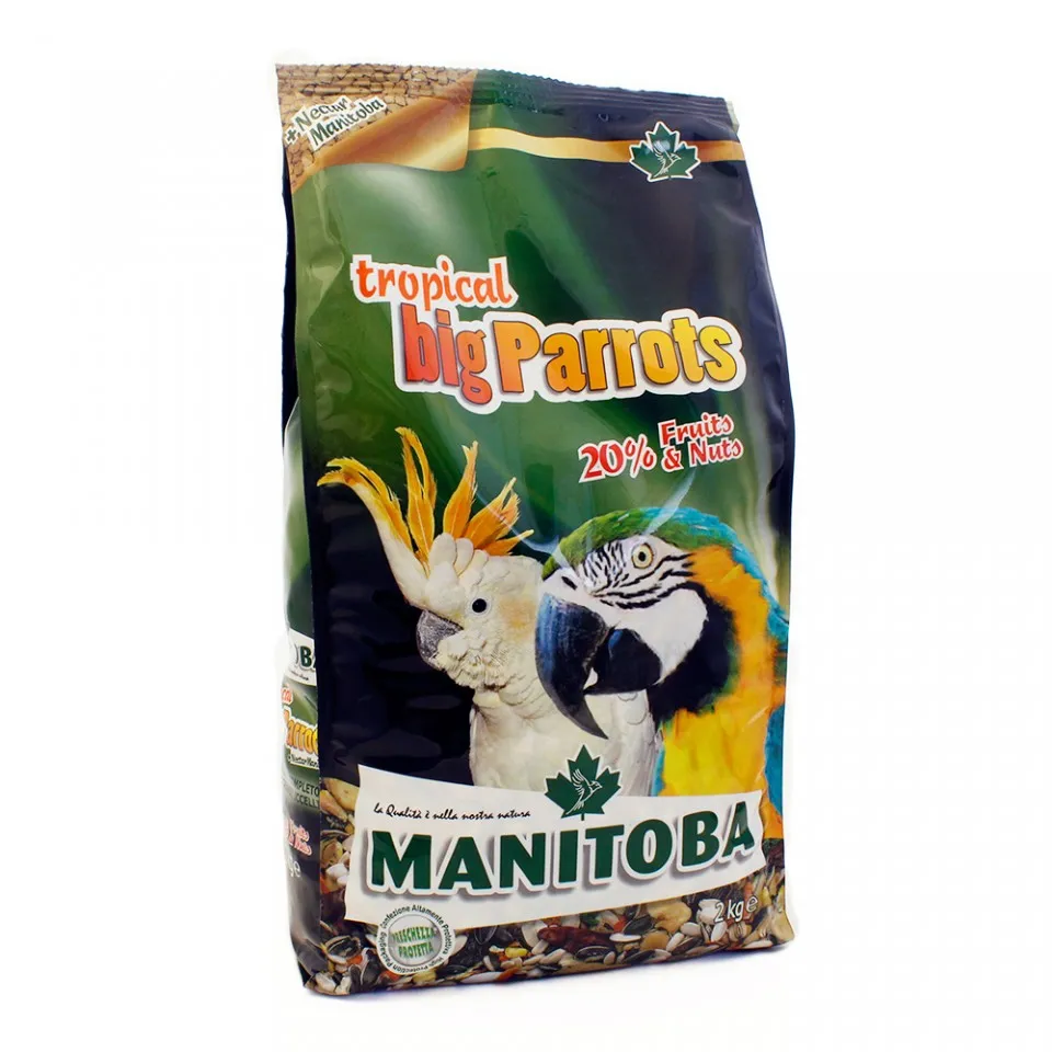 Manitoba Tropical Big Parrots - Hrana completa pentru papagali tropicali mari - 2kg