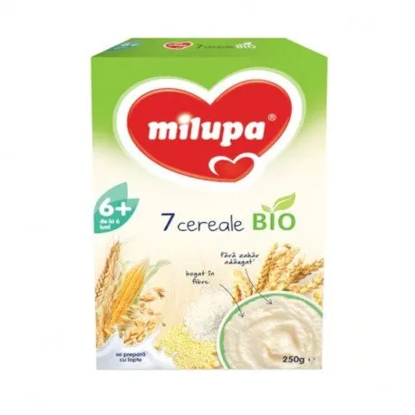 Milupa Bio 7 Cereale, de la 6 luni, 250g