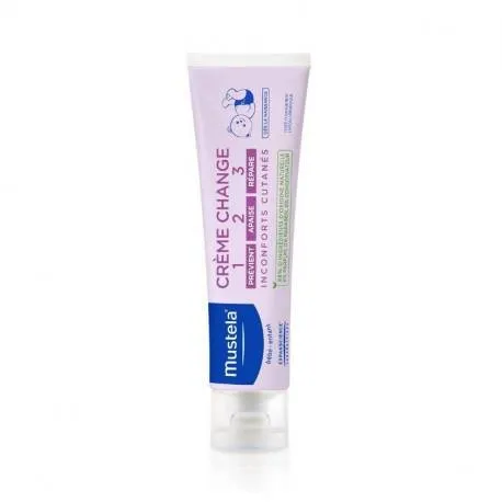 Mustela Vitamin barrier 123, crema pentru schimbatul scutecului, 50 ml