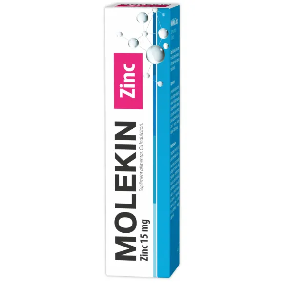 Zdrovit Molekin zinc 15mg x 20 comprimate efervescente