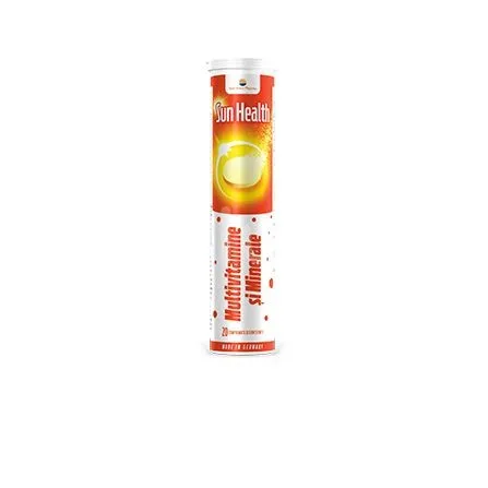 SUN HEALTH MULTIVITAMINE + MINERALE 20 COMPRIMATE EFERVESCENTE