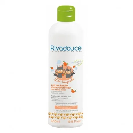 Rivadouce Junior Lapte dermo-protector pentru dus Miere si Caise, 500ml