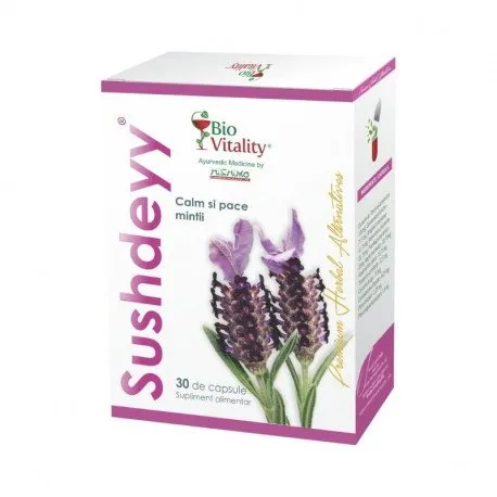 Bio Vitality Sushdeyy Calm si pace mintii, 30 capsule