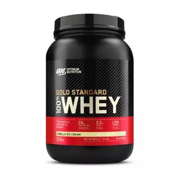 Proteine din zer ON 100% Whey vanilie, 908g, Optimum Nutrition