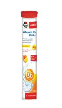 Vitamina D3 2000UI, 15 comprimate efervescente, Doppelherz