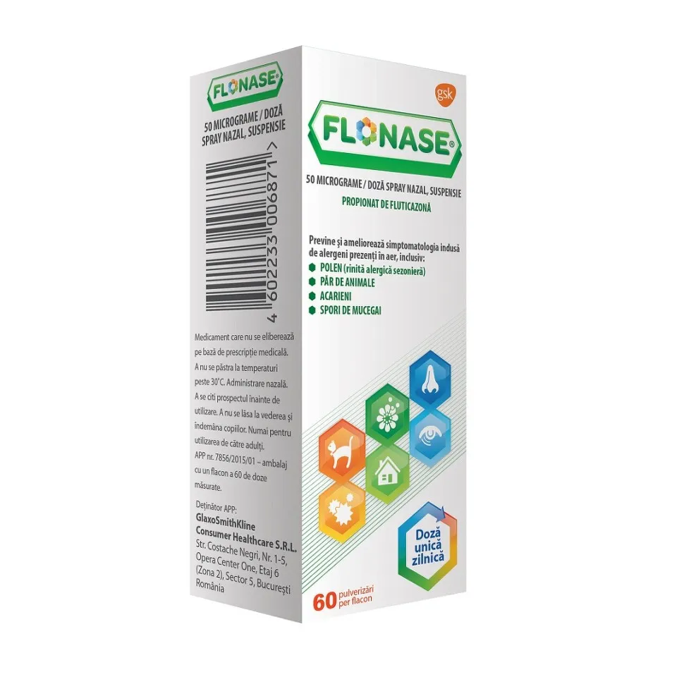 FLONASE 50MCG/DOZA SPRAY NAZAL