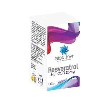 Resveratrol 25mg, 60 comprimate, BioSunLine