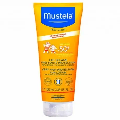 Mustela Lotiune 100 ml protectie solara pentru ten SPF 50+