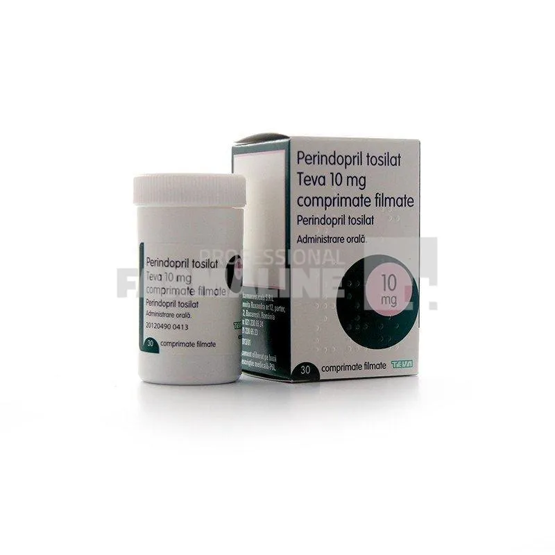 PERINDOPRIL TOSILAT TEVA 10 mg x 30 COMPR. FILM. 10mg TEVA PHARMACEUTICALS