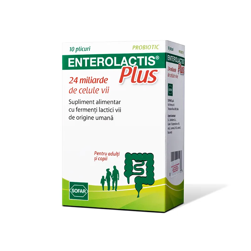 Enterolactis Plus-plicuri x 10-Sofar Farmaceutici RO