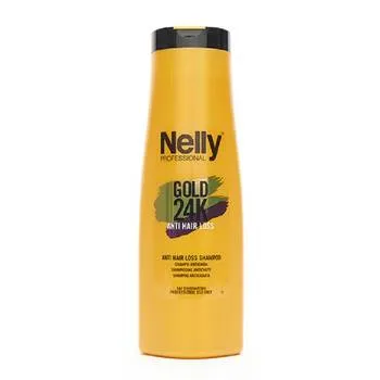 Sampon impotriva caderii parului Gold 24K, 400ml, Nelly Professional