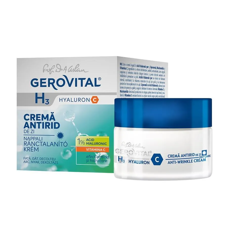 GEROVITAL H3 HYALURON C CREMA ANTIRID DE ZI 50ML