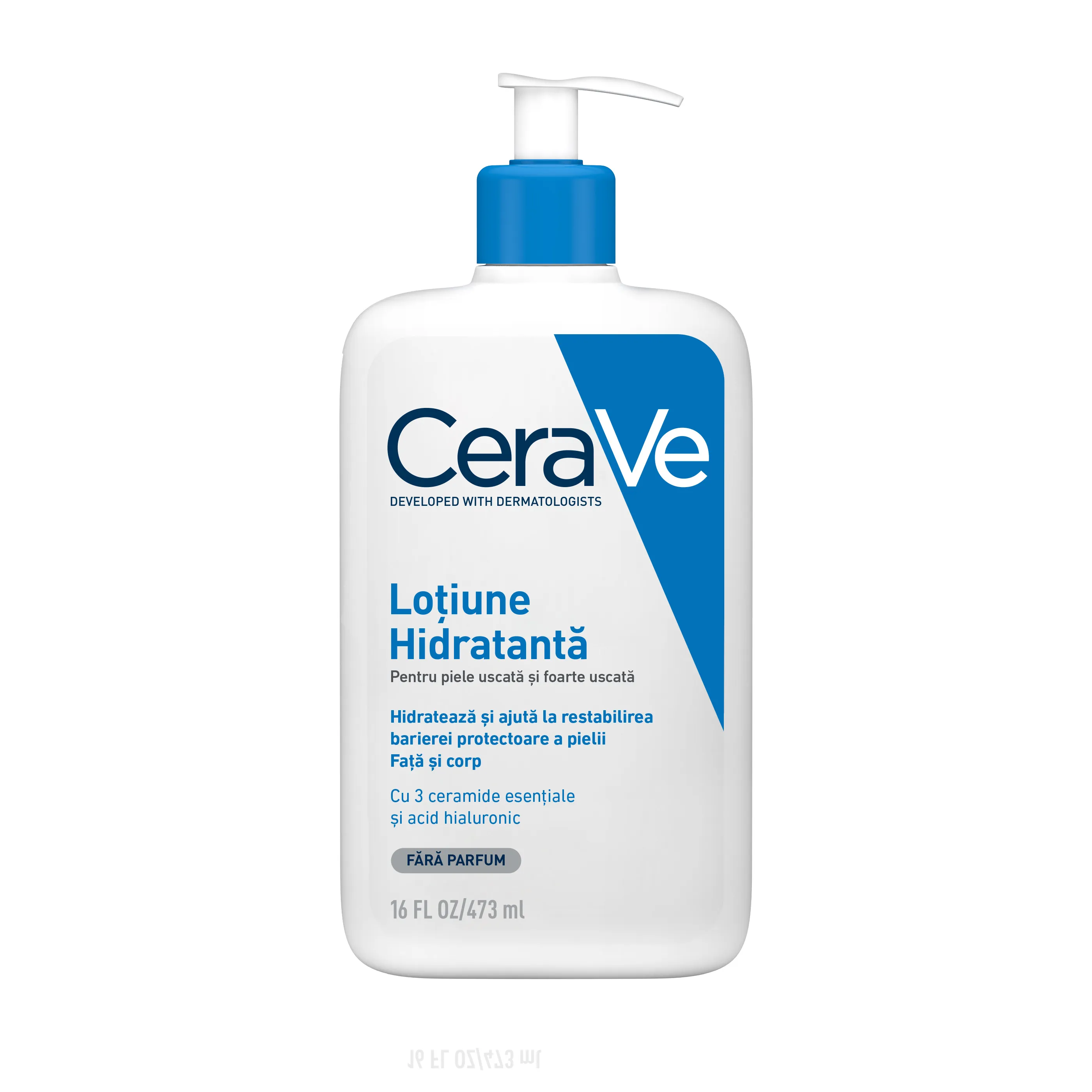 CeraVe Loțiune hidratantă pentru față și corp pentru piele uscată și foarte uscată 473 ml