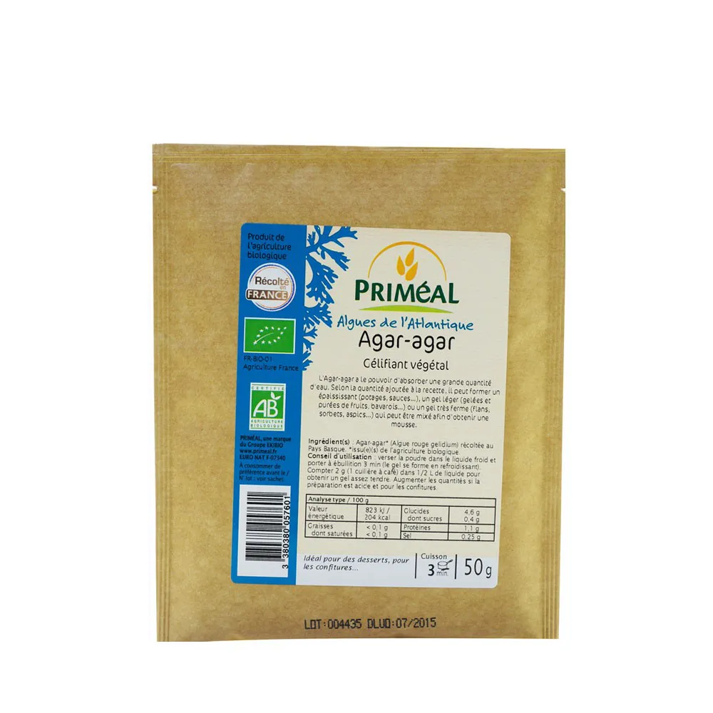 Agar Agar (pudra) gelifiant (50g), Primeal