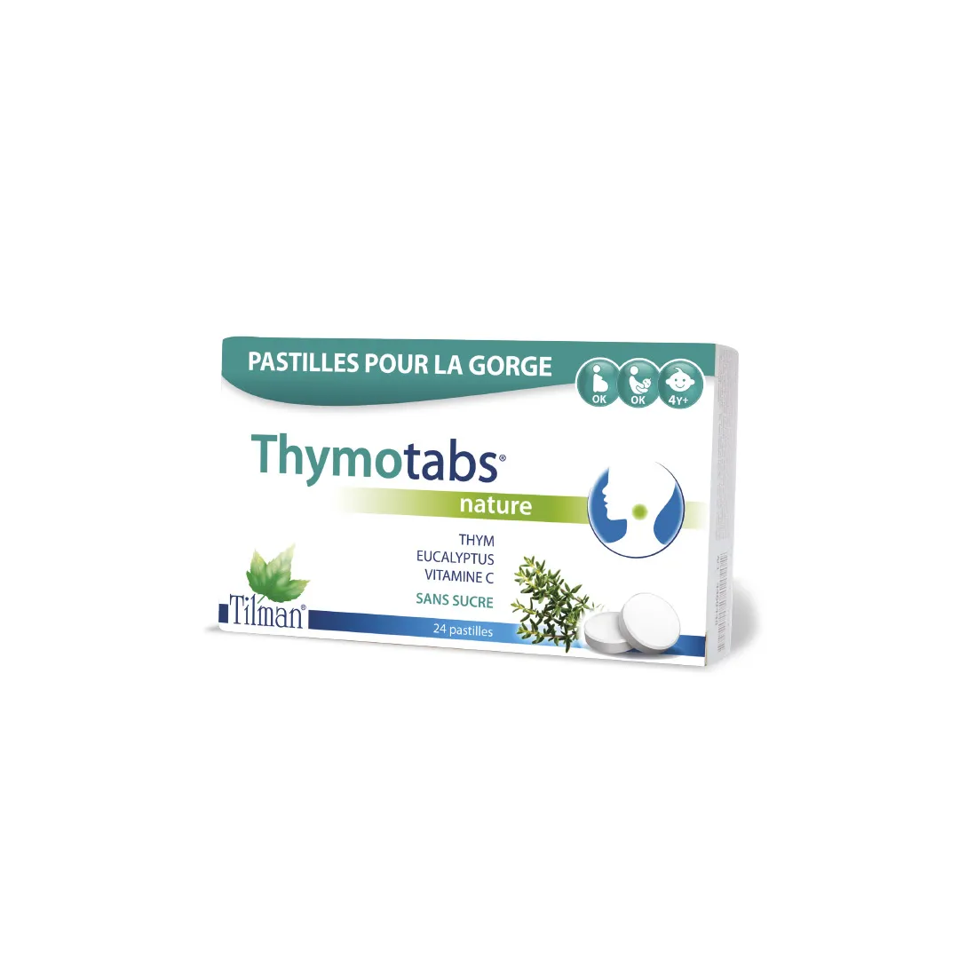 Thymotabs nature cu Vitamina C, 24 comprimate, Tilman
