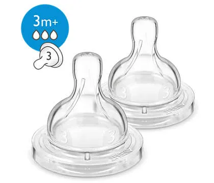 AVENT-TETINA AIRFLEX 3 ORIFICII X 2 BUC TETINA  PHILIPS
