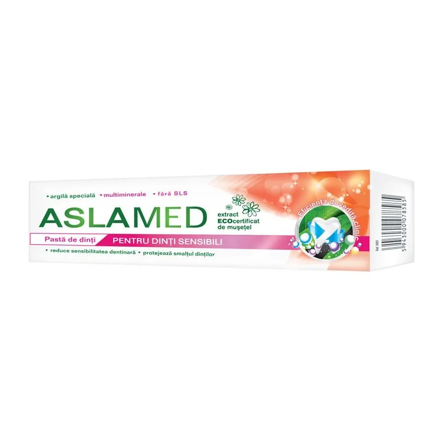 ASLAMED PASTA PENTRU DINTI SENSIBILI 75ML