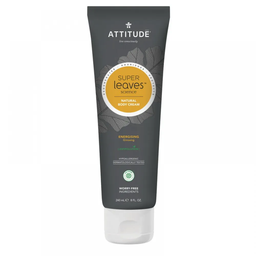 Superleaves Crema de corp - Energizanta barbati (240 ml), Attitude