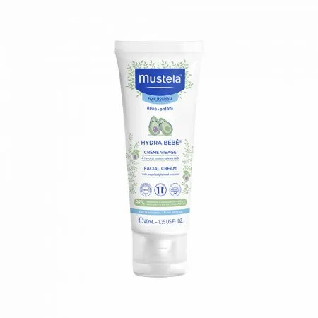 Crema hidratanta de fata pentru piele normala Hydra Bebe, 40 ml, Mustela