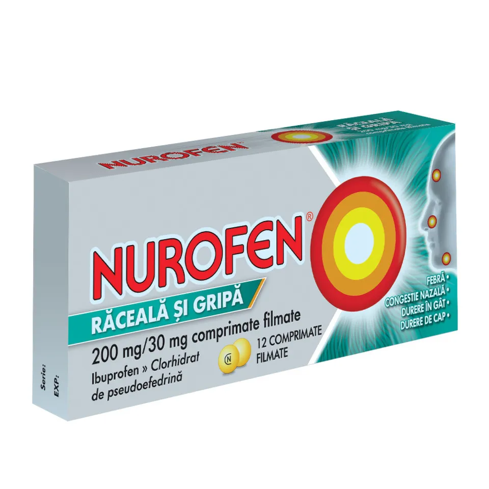 NUROFEN RACEALA SI GRIPA 12 COMPRIMATE FILMATE