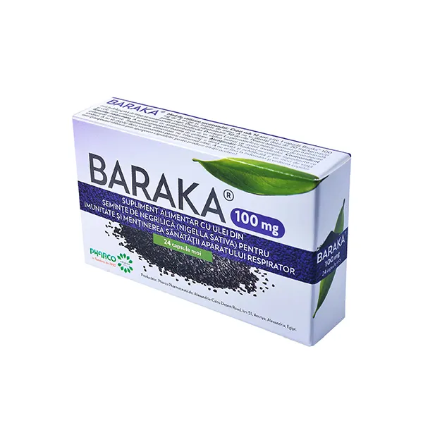 Baraka 100mg x 24 capsule moi -Pharco