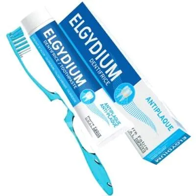 Elgydium pasta dinti antiplaca 100ml + Periuta