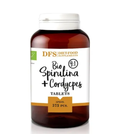 Bio Spirulina + Cordyceps, 375 tablete, Diet-Food