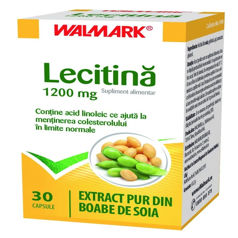 LECITINA 1200 MG X 30 CAPSULE WALMARK