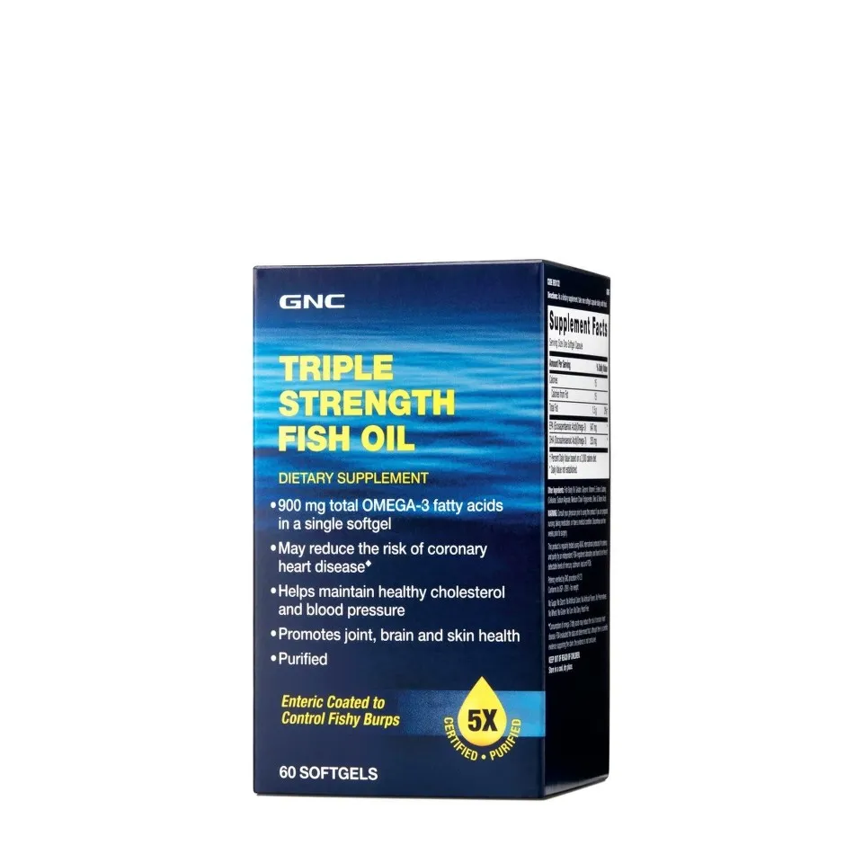 GNC TRIPLE STRENGHT FISH OIL 60 CAPSULE