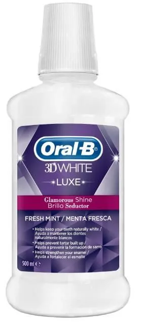 Apa de gura 3D White Glamorous shine, 500ml, Oral-B