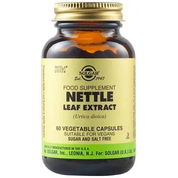 Extract din frunze de urzica Nettle, 60 capsule, Solgar