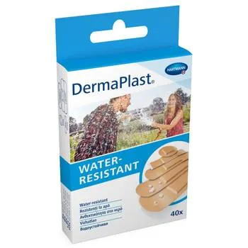 Plasturi rezistenti la apa, 40 bucati, Dermaplast