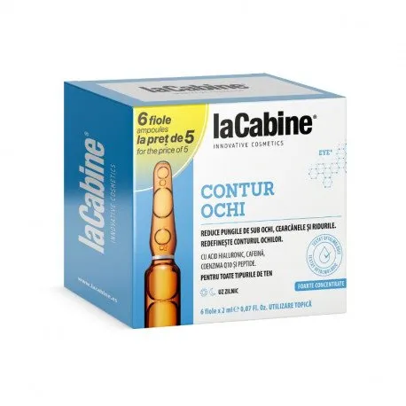 La Cabine Conturul Ochilor fiole pentru ten, PROMO 5+1 fiole x 2ml