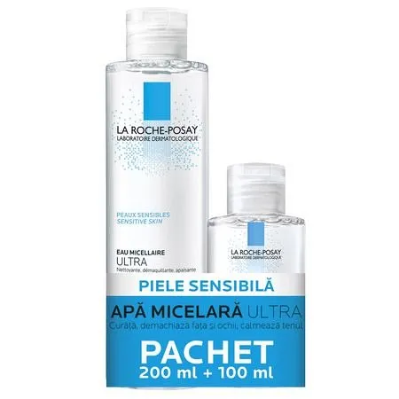 LA ROCHE POSAY Pachet Apa micelara Ultra Sensitive, 200ml100ml