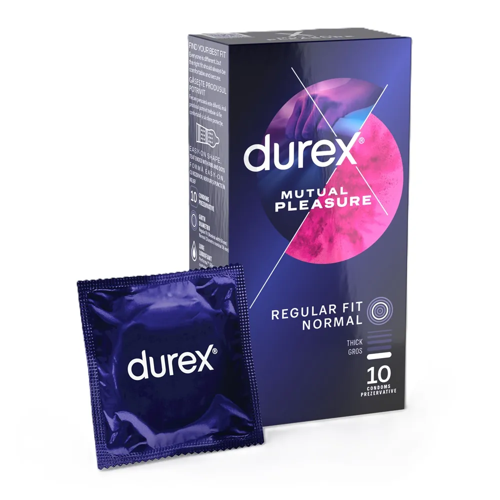 Prezervative Mutual Pleasure, 10 bucati, Durex