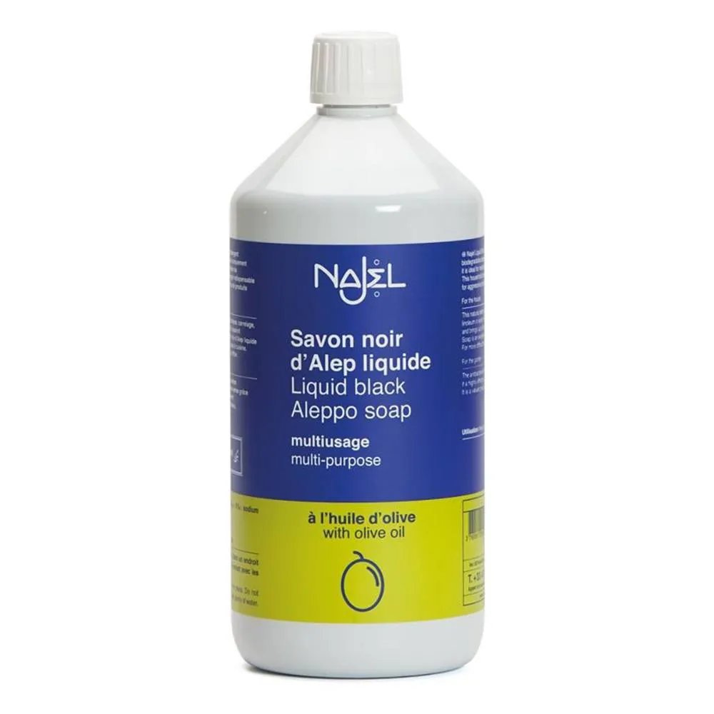 Detergent universal cu sapun negru de Alep (1L), Najel