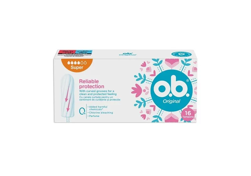 O.B. TAMPOANE ORIGINAL SUPER 16 BUC
