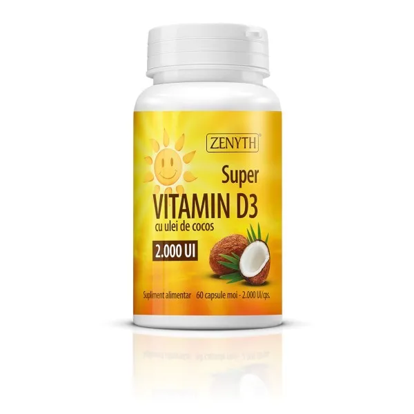 Super Vitamin D3 +ul.cocos 2000UI x60cps
