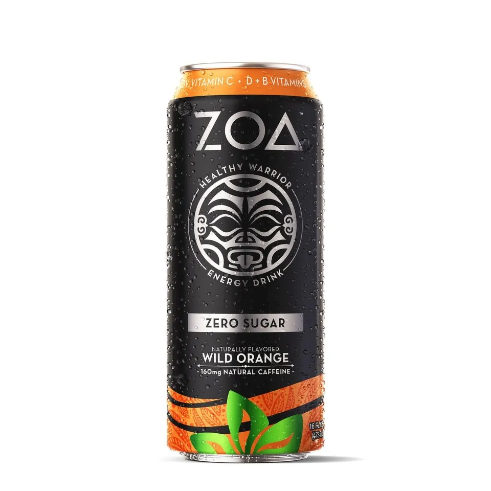 ZOA ENERGY DRING ZERO SUGAR WILD ORANGE 473ML