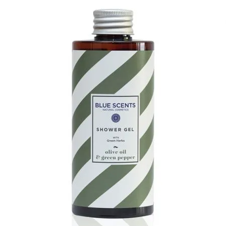Gel de dus Olive Oil & Green Pepper, 300 ml, Blue Scents