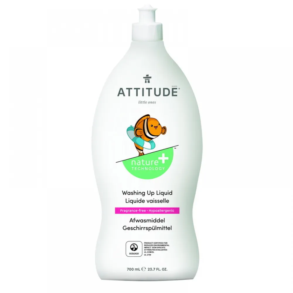 Lichid de spalat vase si biberoane, fara miros (700 ml), Attitude