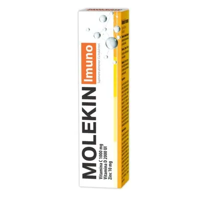 Zdrovit Molekin Imuno Vitamina C 1000 mg + Vitamina D 2000 U.I + Zinc 10 mg 20 comprimate efervescente