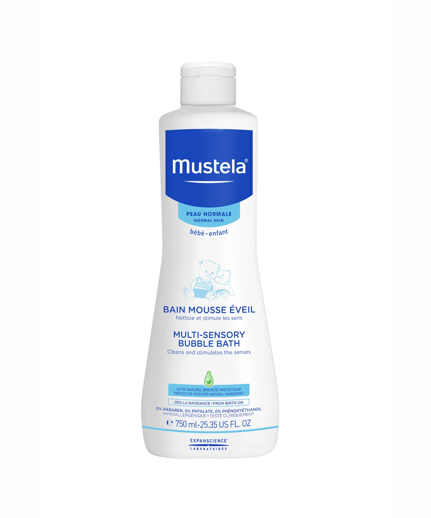 Spumă de baie energizantă, 750 ml, Mustela